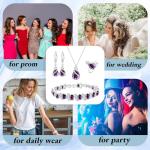 Purple Amethyst Jewelry Set for Women