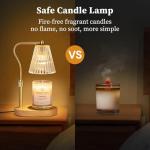 Candle Warmer Lamp with Timer & Adjustable Height