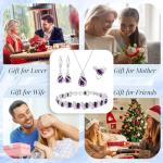 Purple Amethyst Jewelry Set for Women