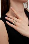 Gold and Platinum Stackable Interlocking Ring Set