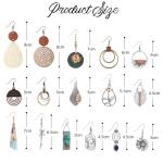 16 Pairs Boho Dangle Earrings for Women