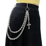 Layered Punk Chain Pants for Unique Style