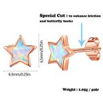 Cute Rose Gold Star Stud Earrings for Kids