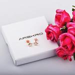 Cute Rose Gold Star Stud Earrings for Kids