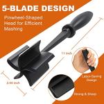 Heat Resistant Meat Chopper with 5 Curve Blades