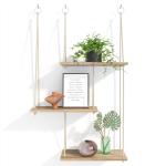 3-Tier Rustic Floating Shelves for Wall Decor