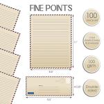 Vintage Airmail Stationery Paper Set - 100 Pieces