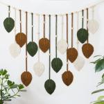 Boho Macrame Leaf Wall Hanging Tapestry