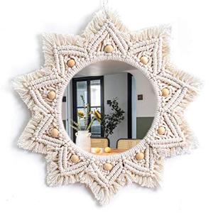 Boho Macrame Circle Mirror for Any Room