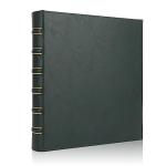 Vintage Leather 3 Ring Binder, Dark Green