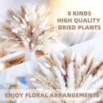 96PCS Dried Pampas Grass for Home and Weddings