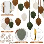 Boho Macrame Leaf Wall Hanging Tapestry