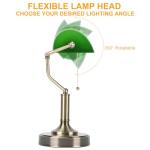 Green Retro Desk Lamp with USB Charging Ports