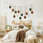 Boho Macrame Leaf Wall Hanging Tapestry