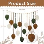 Boho Macrame Leaf Wall Hanging Tapestry