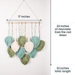 Large Macrame Leaf Wall Hanging – Boho Decor