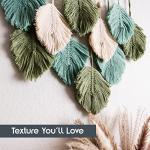 Large Macrame Leaf Wall Hanging – Boho Decor