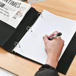 Vintage Leather 3 Ring Binder, Dark Green