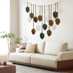Boho Macrame Leaf Wall Hanging Tapestry