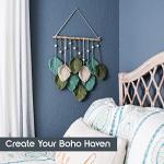 Large Macrame Leaf Wall Hanging – Boho Decor