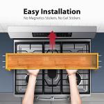 Bamboo Over-Stove Spice Rack with Hooks