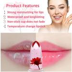 Crystal Flower Color Changing Lipstick Set