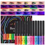 12-Color Matte Liquid Eyeliner Set for Festivals