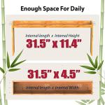 Bamboo Over-Stove Spice Rack with Hooks