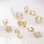 6 Pairs Gold Hoop Earrings Set for Women