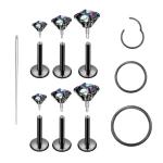 Surgical Steel Piercing Jewelry Set for All