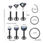 Surgical Steel Piercing Jewelry Set for All