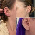 Flat Back 20G Stud Earrings for Tragus & Lip