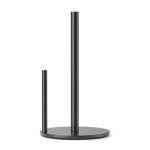 Black Stainless Steel Paper Towel Holder with Weighted Base