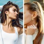 6 Pairs Gold Hoop Earrings Set for Women