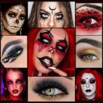 9-Color Black and Red Eyeshadow Palette