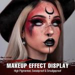 9-Color Black and Red Eyeshadow Palette