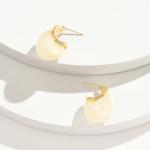 KissYan Beige Acrylic Teardrop Drop Earrings