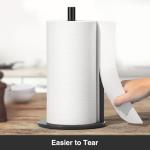 Black Stainless Steel Paper Towel Holder with Weighted Base