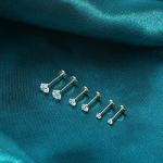 Flat Back 20G Stud Earrings for Tragus & Lip