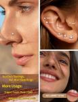 Gold Filled Threaded Piercing Jewelry for Helix & Nose