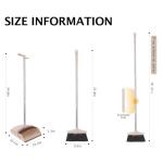 Lightweight Broom and Dustpan Set with Long Handle