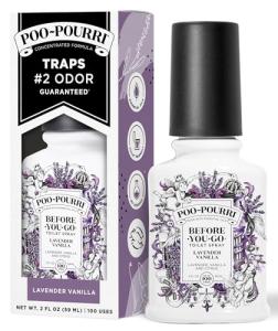 Poo-Pourri Lavender Vanilla Toilet Spray, 2 Fl Oz