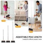 Lightweight Broom and Dustpan Set with Long Handle