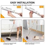 Lightweight Broom and Dustpan Set with Long Handle