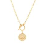 Celestial Moon and Star Pendant Necklace