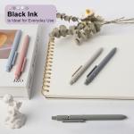FIOVER 5pcs Quick Dry Black Gel Pens