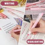 Set of 12 Cute Gel Pens in Pink and Black