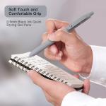 FIOVER 5pcs Quick Dry Black Gel Pens