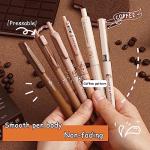 Kawaii Coffee Gel Pens Set with Highlighter