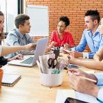 Cute 5-Slot Rotating Desk Pencil Holder